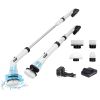 Electric Spin Scrubber Cordless Handheld Rechargeable Cleaning Brush with 4 Replaceable Heads