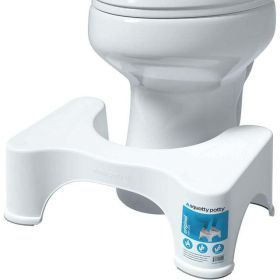 The Original Bathroom Toilet Stool, 7 Inch height, White