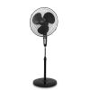 18" Oscillating Stand Fan with Remote Control Black