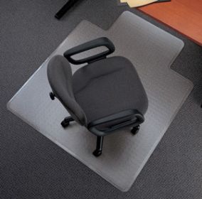 Direct Wicker 30" x 48" Office Carpet Chair Mat, Carpet Protector Mat with Lip for Home, Gaming Floor