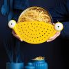 1pc Pasta Strainer - Cute Monster Eye Design - BPA Free Food Strainer For Kitchen - Noodle And Pot Strainer Kitchen Accessory Gift