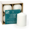 Hosley Set of 4, 4 inch High, White Unscented Pillar Candles