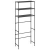 3-Tier Storage Rack over Laundry Machine Black 27.2"x11"x66.5"