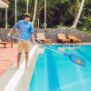 Swinging Pool Skimmer Cleaner Mesh Net Leaf Cleaning Scoop Pool Leaf Rake Debris Skimmer