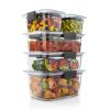 10-Piece Set, Clear and Airtight Food Storage Containers