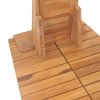 Garden Shower Solid Teak 27.6"x29.5"x80.3"