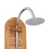 Garden Shower Solid Teak 27.6"x29.5"x80.3"