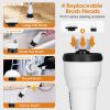 Electric Spin Scrubber Cordless Handheld Rechargeable Cleaning Brush with 4 Replaceable Heads