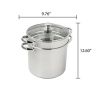 Stainless Steel 8-Quart Multi-Cooker with Glass Lid