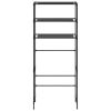 3-Tier Storage Rack over Laundry Machine Black 27.2"x11"x66.5"