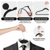 Velvet Hangers 70 Pack, Non-Slip Clothes Hangers with Shoulder Notches, 360° Swivel Hooks, Heavy Duty Coat Suit Hangers for Closet Space Saving, Black