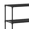 3-Tier Storage Rack over Laundry Machine Black 27.2"x11"x66.5"