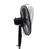 18" Oscillating Stand Fan with Remote Control Black