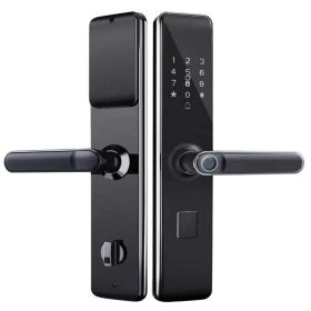 "Smart Security Handle with Digital Tuya Integration - WiFi Enabled Apartment Fingerprint Door Lock with Keys" (TYPES: KEY)