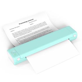 Phomemo M08FLetter Compact Wireless Printer for Travel (Color: Green & White)