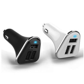 Urban Power with Triple USB Car Charger with 52 amps (Color: White)